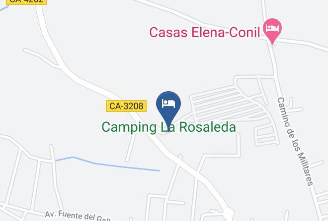 Camping La Rosaleda Carta Geografica - Andalusia - Cadiz