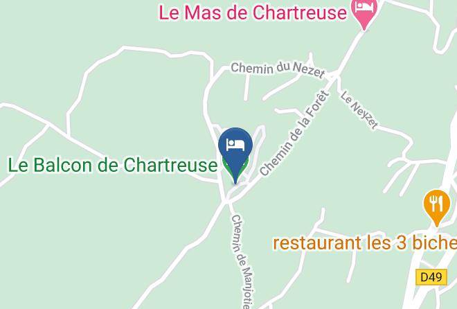 Le Balcon De Chartreuse Map