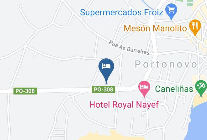 Pontevedra - Complejo Turistico Playa Canelas Maps