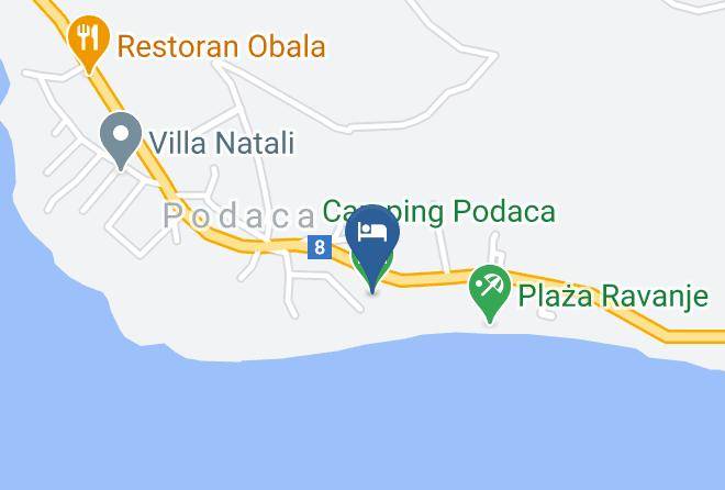 Gradac - Camping Podaca Maps