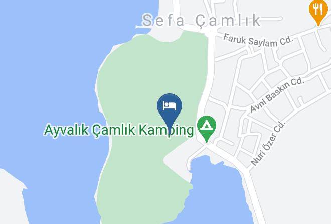 Ayvalik Kamping Sakli Cennet Map
