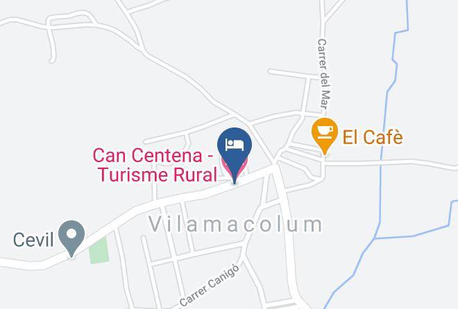 Girona - Can Centena Turisme Rural Maps