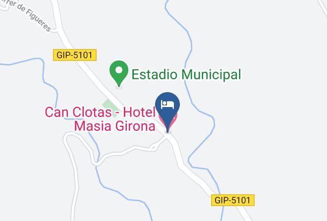 Can Clotas Hotel Masia Girona Map