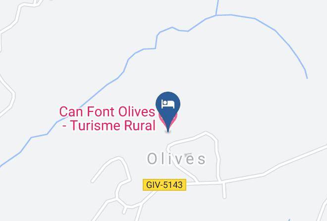 Girona - Can Font Olives Turisme Rural Maps