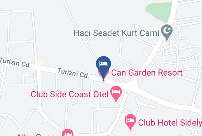 Manavgat - Can Garden Resort Maps