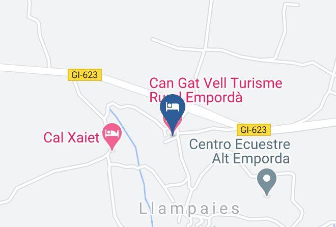 Can Gat Vell Turisme Rural Emporda Map