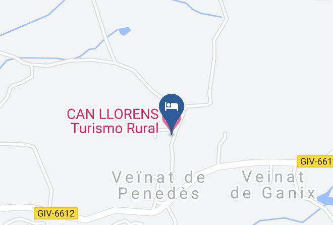 Girona - Can Llorens Turismo Rural Maps