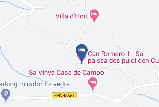 Baleares - Can Romero 1 Sa Paissa Des Pujol Den Curt Maps
