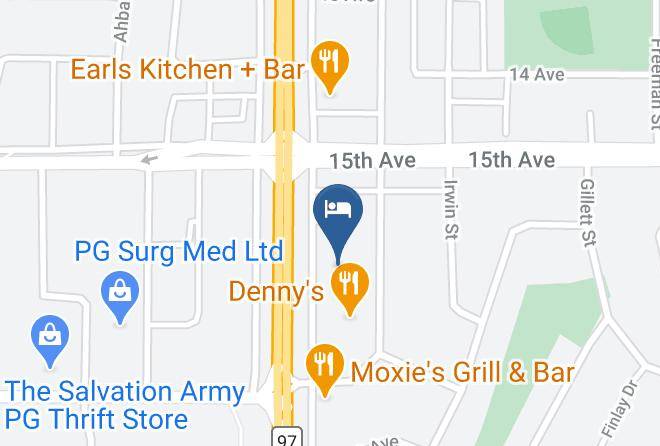 Fraser Fort George - Canadas Best Value Inn Prince George Maps