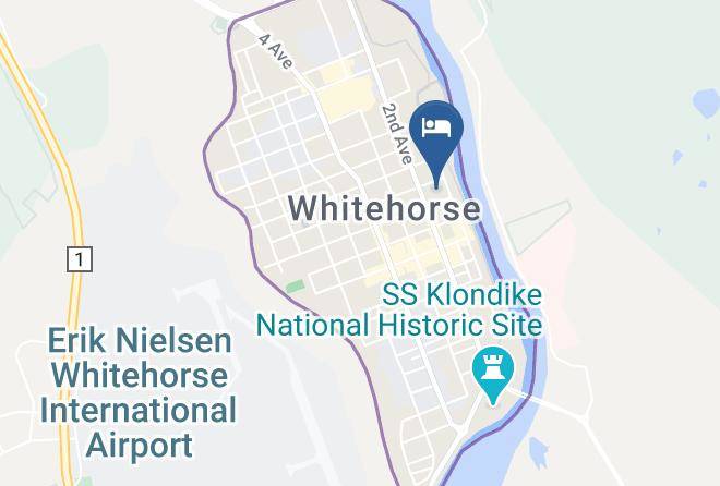 Downtown Whitehorse - Canadas Best Value Inn River View Hotel Maps