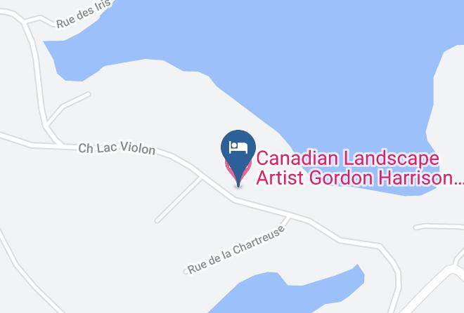 Les Pays D En Haut Regional County Municipality - Canadian Landscape Artist Gordon Harrison B&b Maps