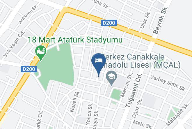 Canakkale Ismet Pasa - Canakkale Gizem Pansiyon Maps