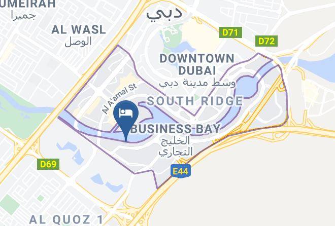 Dubai - Canal Central Hotel Maps