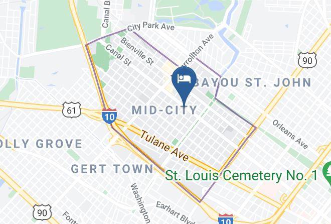 Orleans Par - Canal Street Inn Maps