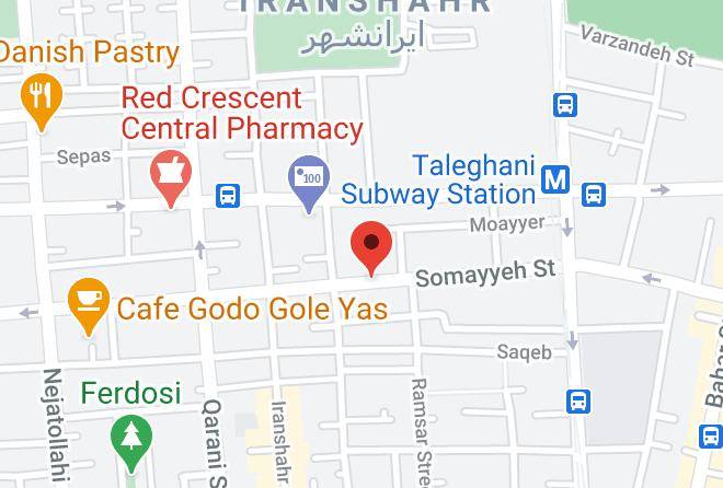 Tehran - Canary Hotel Maps
