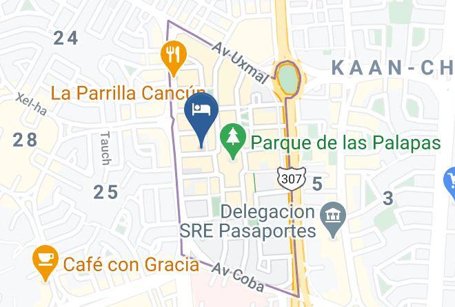 Benito Juarez - Cancun Palapas Suites Maps