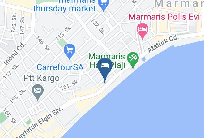 Marmaris - Otel Candan Maps