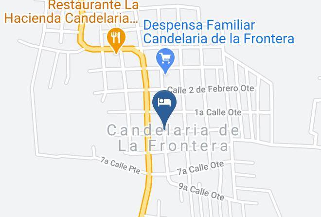 Candelaria De La Frontera - Candelaria Auto Hotel Maps