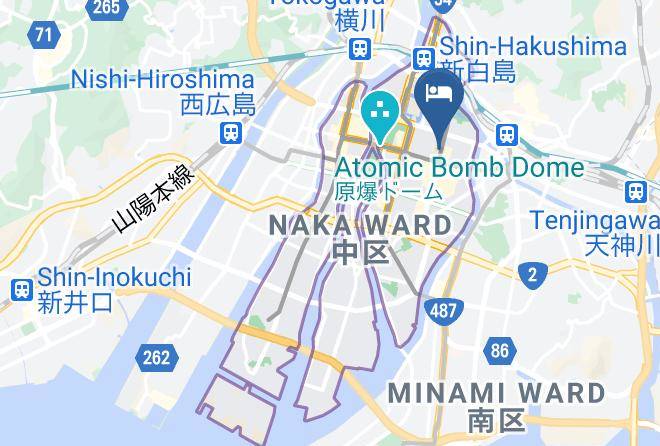Hiroshima City Naka Ward - Candeo Hotels Hiroshima Hatchobori Maps