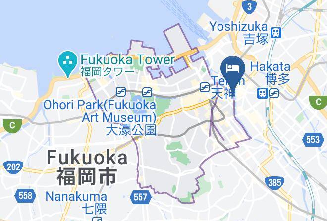 Fukuoka City Chuo Ward - Candeo The Hakata Terrace Maps