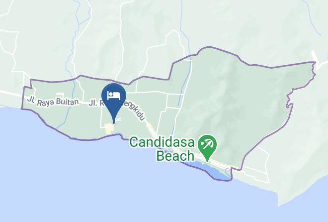 Karangasem Regency - Candi Beach Resort And Spa Maps