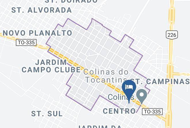 Colinas Do Tocantins - Candido's Hotel Maps