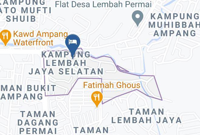 Hulu Langat - Candle Light Homestay Ampang Maps