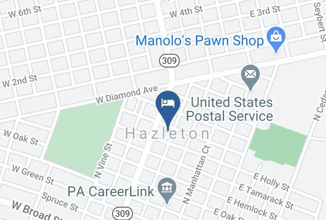 Luzerne - Candlewood Hotel Hazleton Maps
