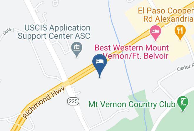 Candlewood Suites Alexandria Fort Belvoir Map