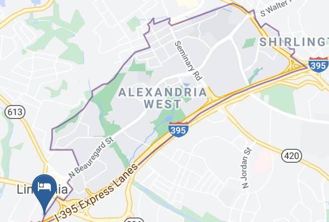 Alexandria City - Candlewood Suites Alexandria West Maps