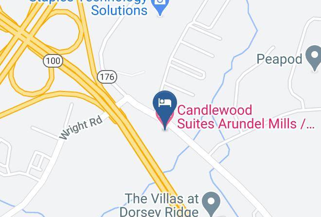 Anne Arundel - Candlewood Suites Arundel Mills Bwi Airport Maps