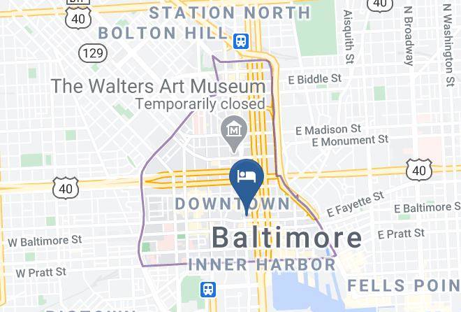 Baltimore City - Candlewood Suites Baltimore Inner Harbor Maps