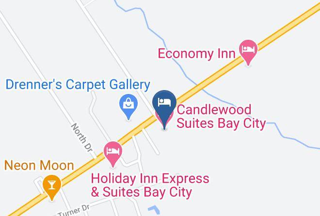 Matagorda - Candlewood Suites Bay City Maps