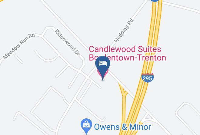 Burlington - Candlewood Suites Bordentown Trenton Maps