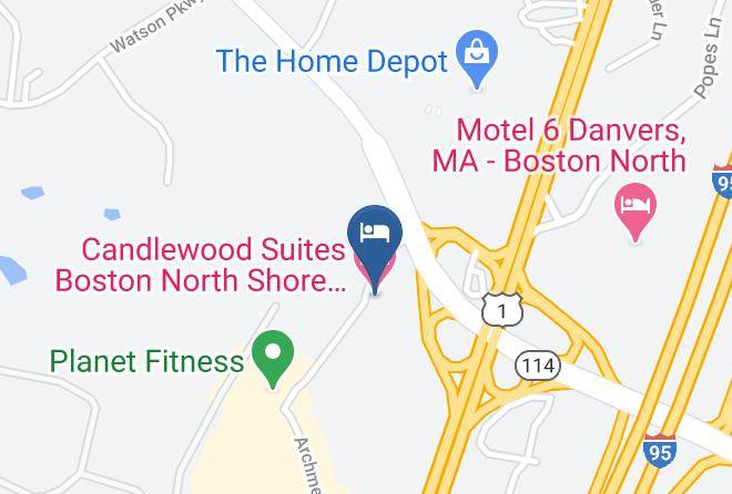 Essex - Candlewood Suites Boston North Shore Danvers Maps