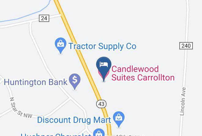 Carroll - Candlewood Suites Carrollton Maps
