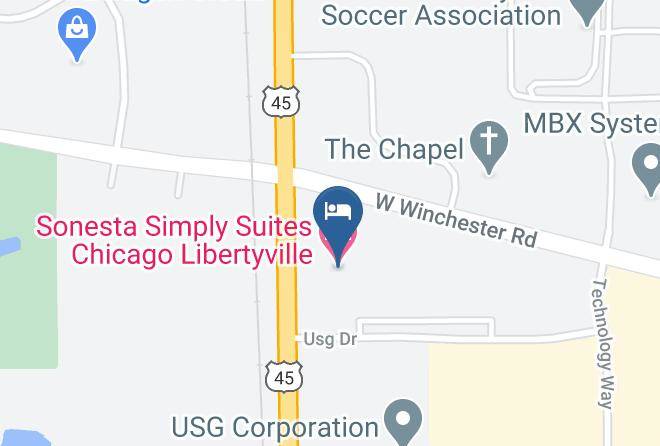 Lake - Sonesta Simply Suites Chicago Libertyville Maps