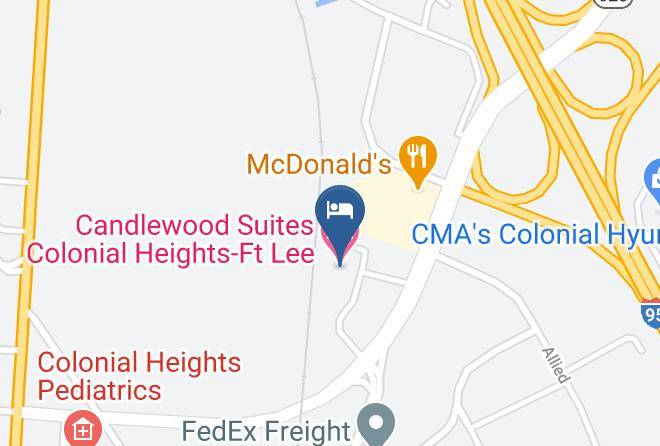 Chesterfield - Candlewood Suites Colonial Heights Ft Lee Maps