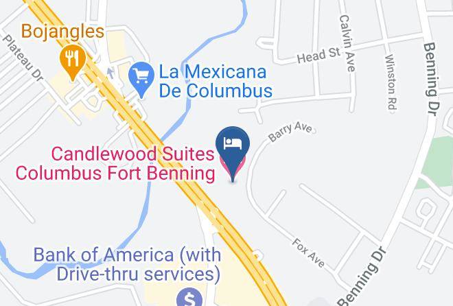 Muscogee - Candlewood Suites Columbus Fort Benning Maps