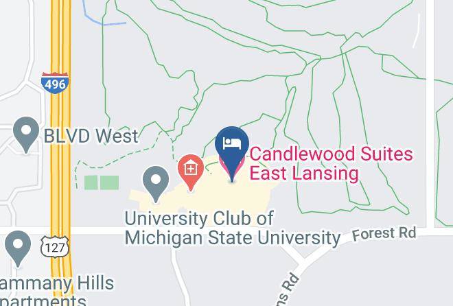 Ingham County Forest View - Candlewood Suites East Lansing Maps