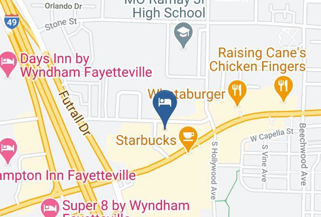 Washington - Candlewood Suites Fayetteville Univ Of Arkansas Maps