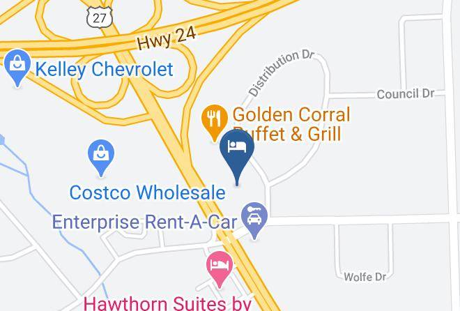 Allen - Candlewood Suites Fort Wayne Nw Maps