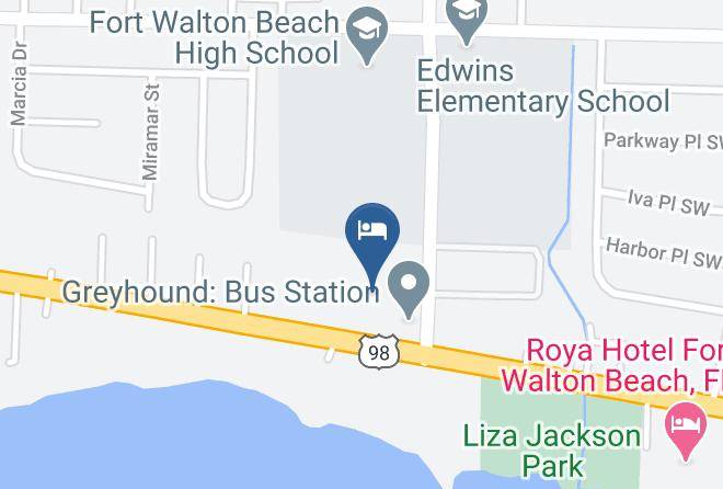 Okaloosa - Candlewood Suites Ft Walton Beach Hurlburt Area Maps