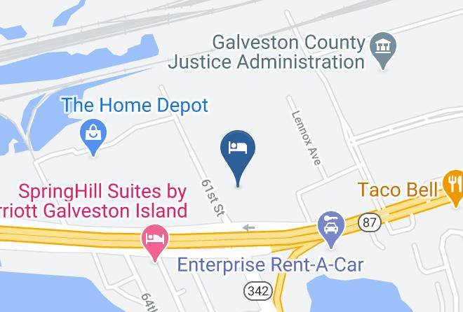 Galveston - Candlewood Suites Galveston Maps