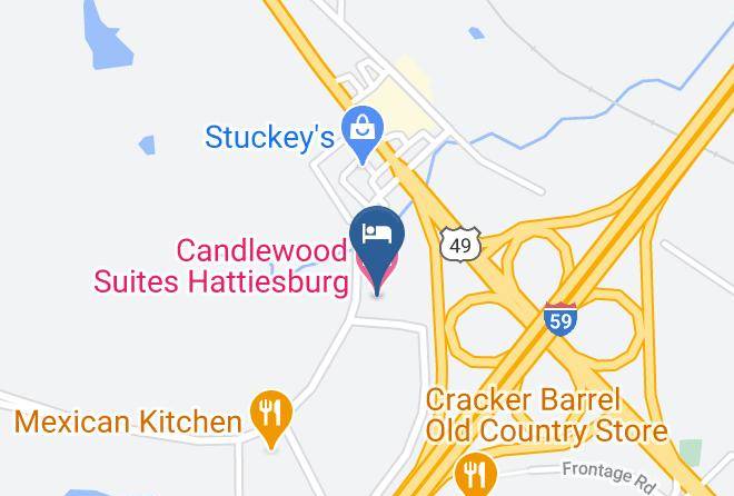 Forrest - Candlewood Suites Hattiesburg Maps