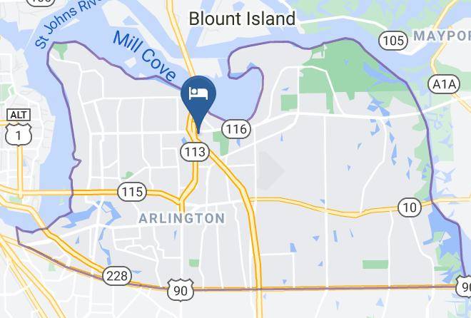 Duval - Candlewood Suites Jacksonville East Merril Road Maps