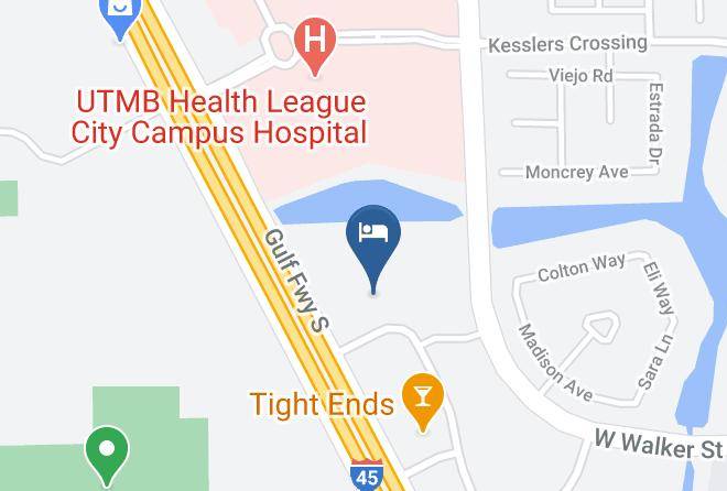 Galveston - Candlewood Suites League City Maps