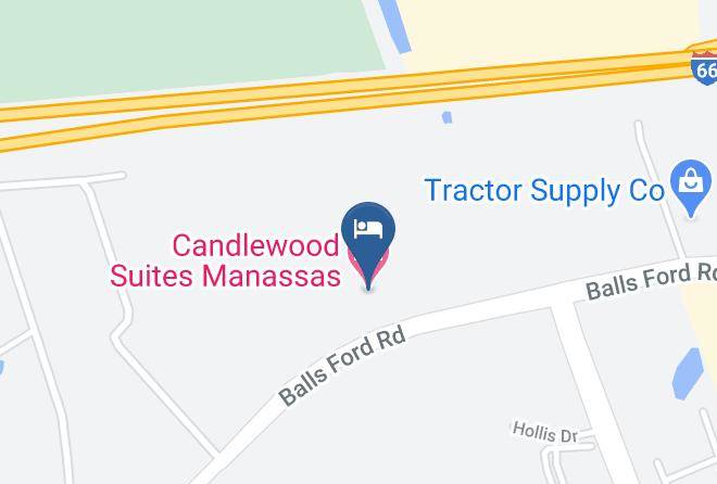Candlewood Suites Manassas Map
