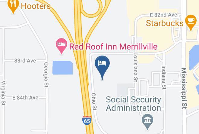 Candlewood Suites Merrillville Map