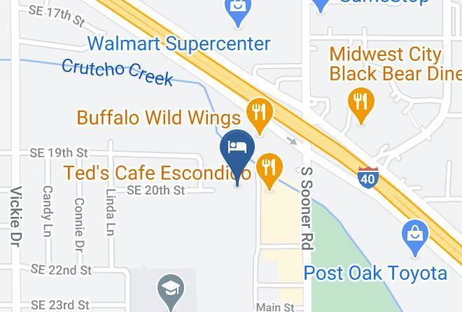 Oklahoma - Candlewood Suites Midwest City Maps